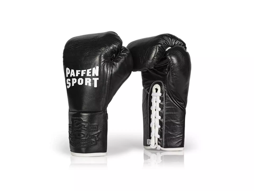 Paffen Sport Boxing Gloves Pro Classic Fight Laces, Black
