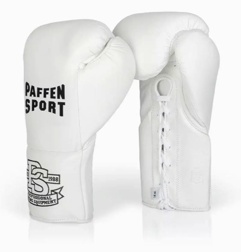 Paffen Sport Boxing Gloves Pro Mexican Sparring Laces, White