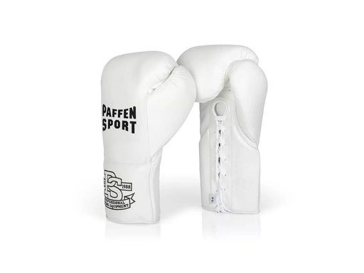 Paffen Sport Boxing Gloves Pro Mexican Sparring Laces, White