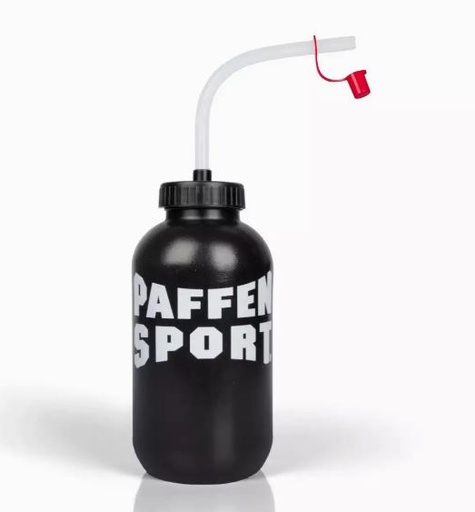 [411301000-S] Paffen Sport Trinkflasche mit Halm, Schwarz