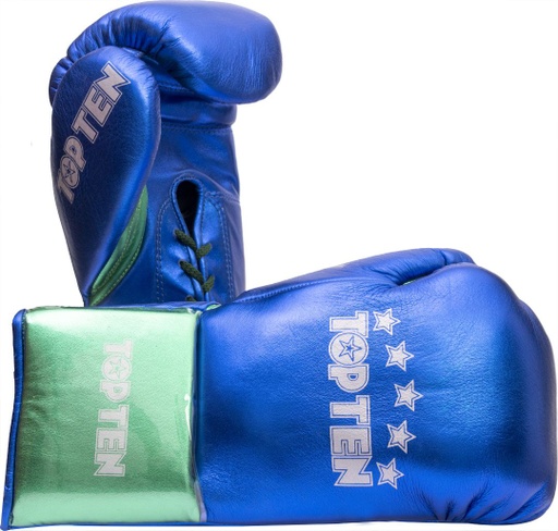 Top Ten Boxing Gloves Pro MX Fight Laces, Blue
