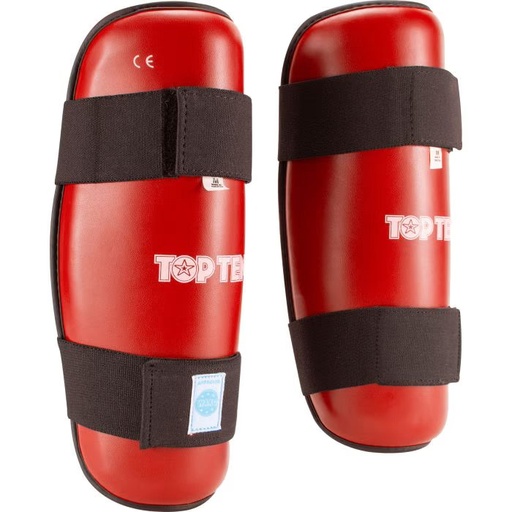 Top Ten Shin Guards WAKO Style, Red