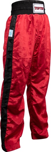 Top Ten Kickboxing Pants WAKO Classic, Red-Black