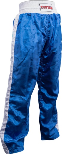 Top Ten Kickboxhose WAKO Classic, Blau-Weiss
