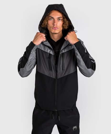 Venum Trainingsjacke Laser 3.0, Schwarz-Grau