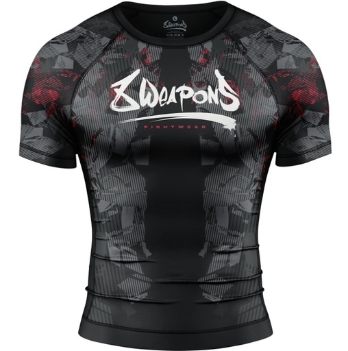 8Weapons Rash Guard Hit 2.0, Black-Red
