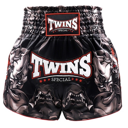 Twins Muay Thai Shorts Kabuki, Black