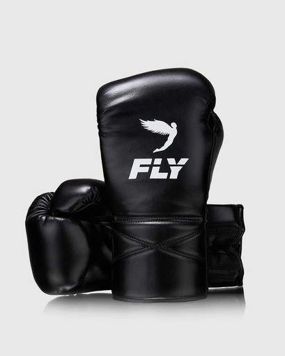 Fly Boxhandschuhe Superlace X mit Schnürung, Schwarz