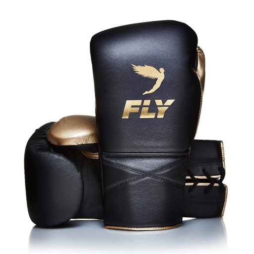 Fly Boxing Gloves Superlace 2, Black-Gold
