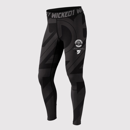 Wicked One Compression Pants Spats Outsiderz, Black