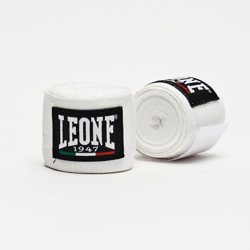 Leone Hand Wraps 2,5m Semi-Elastic, White