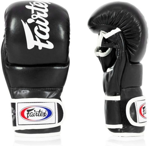 Fairtex MMA Sparring Handschuhe Super FGV18, Schwarz-Weiß