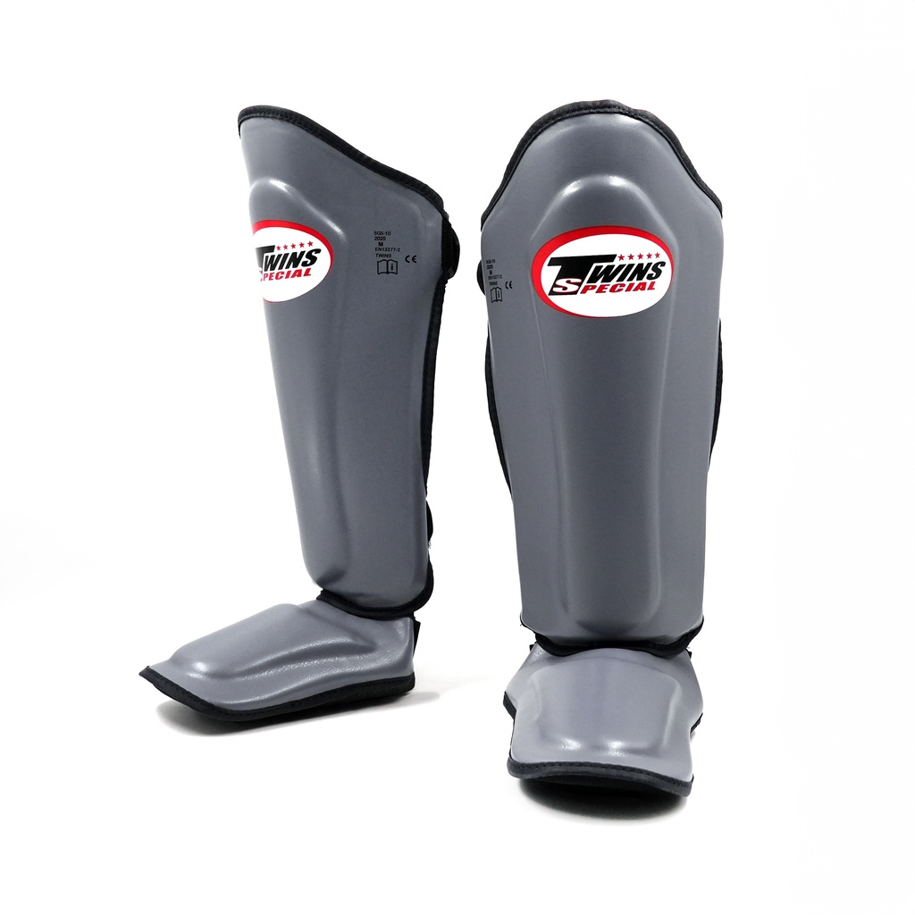 Twins Shin Guards SGL7 Skintex, Gray