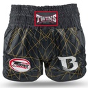 Twins Muay Thai Shorts X Booster No.2, Schwarz