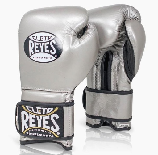 Cleto Reyes Boxhandschuhe Training Velcro, Silber