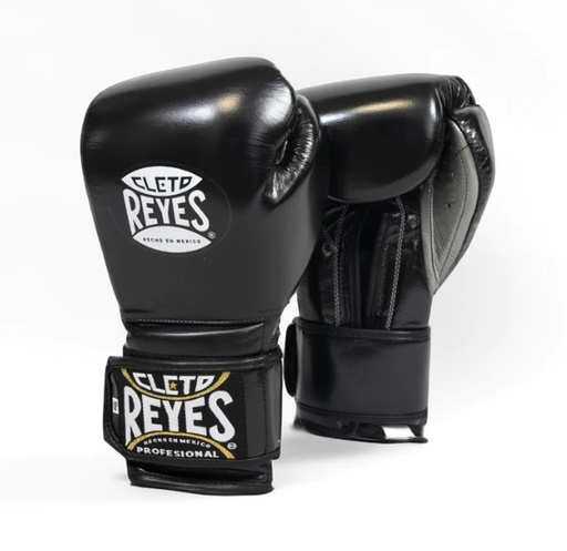 Cleto Reyes Boxhandschuhe Sparring, Schwarz-Silber