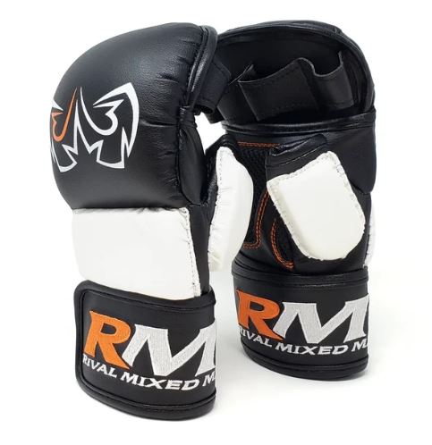 Rival MMA Sparring Handschuhe, Schwarz-Weiß