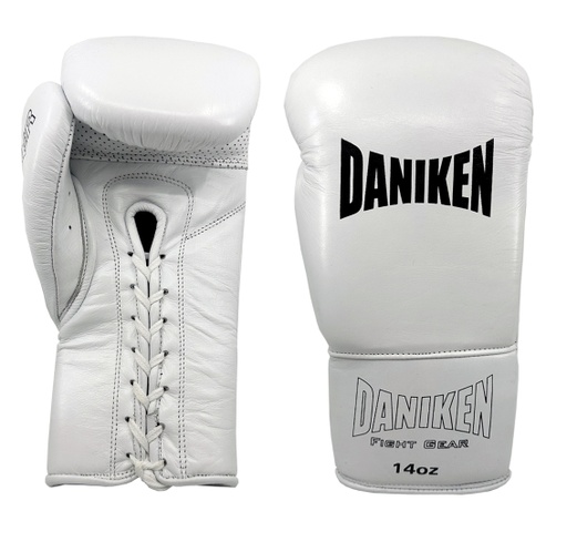 Daniken Boxhandschuhe Striker Sparring mit Schnürung, Weiss