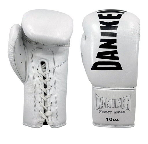 Daniken Boxhandschuhe Striker Pro Fight mit Schnürung, Weiss