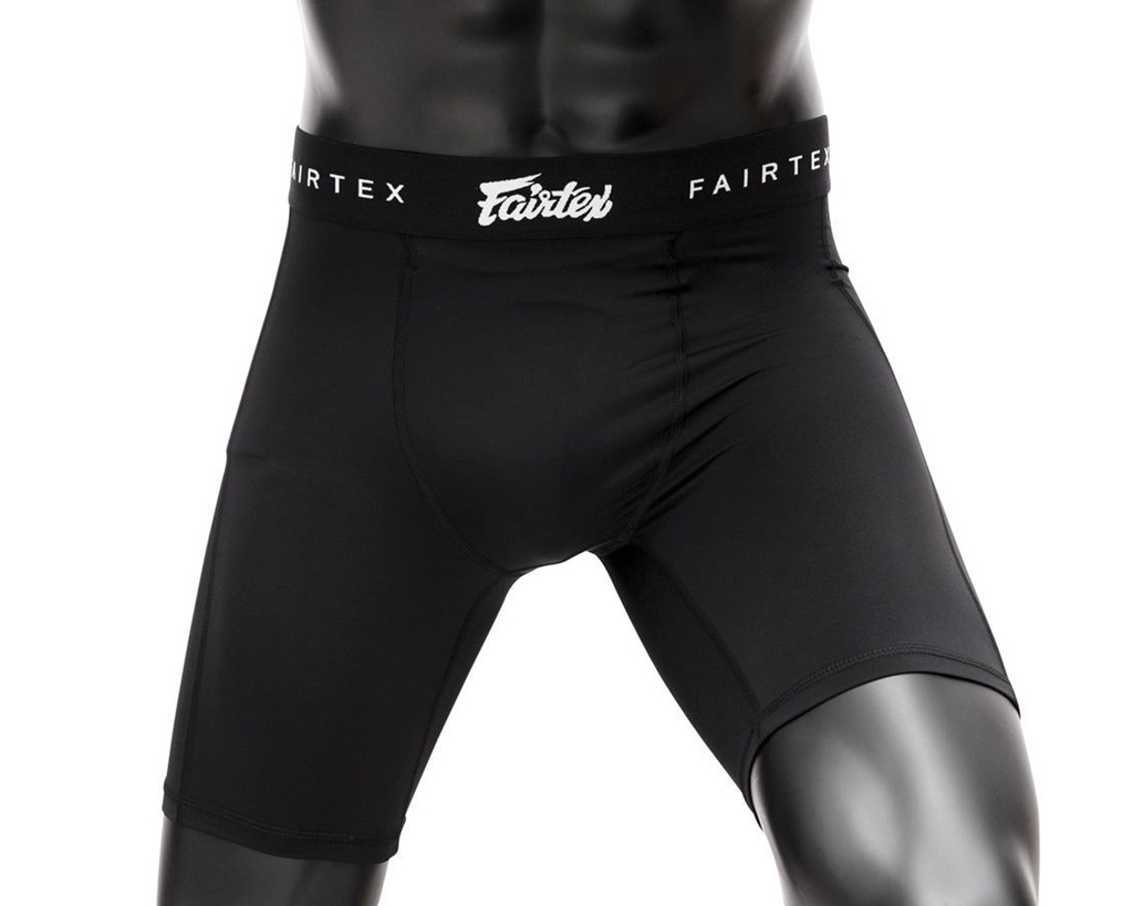 Fairtex Groin Guard GC3 with Compression Shorts, Black