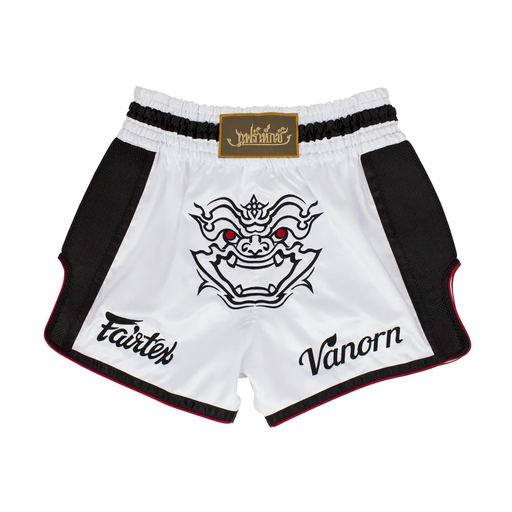 SALE 242 Fairtex Muay Thai Shorts BS1712 Varnon, Weiß