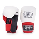 Top King Boxing Gloves Super Air, White-Red-Black