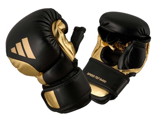adidas MMA Sparring Gloves Speed Tilt 450, Black-Gold