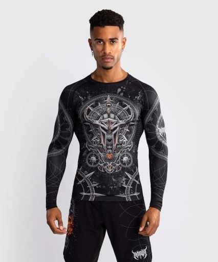 SALE 199 Venum Rash Guard Gladiator 5.0, Schwarz-Silber