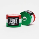 Leone Hand Wraps 4,5m Semi-Elastic, Red-White-Green