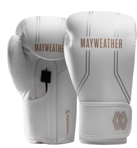 SALE 84 Hayabusa Boxhandschuhe Mayweather Contender, Weiß-Gold