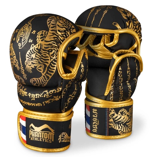 Phantom MMA Sparring Gloves Muay Thai LE, Black-Gold