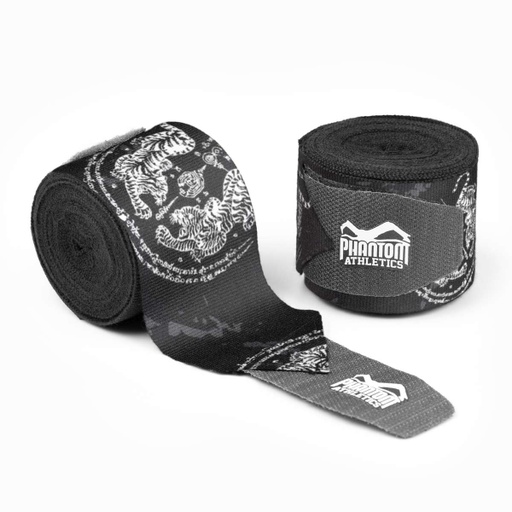[PHWR2760-S-4] Phantom Hand Wraps Sak Yant 4m, Black