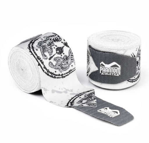 [PHWR2766-W-4] Phantom Boxbandagen Sak Yant 4m, Weiß