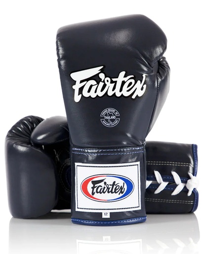 [BGL6-B-10] Fairtex Boxhandschuhe Pro Fight BGL6 10oz mit Schnürung , Blau