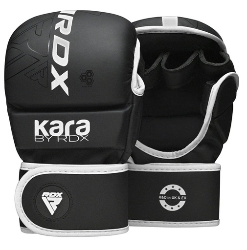 RDX MMA Sparring Gloves F6 Kara, Black-White