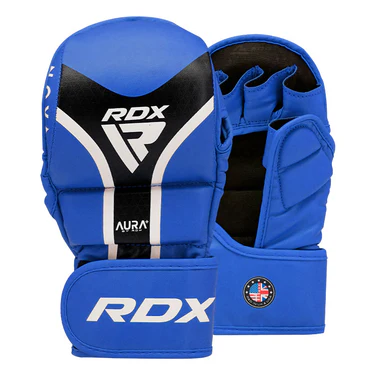 RDX MMA Gloves Sparring Aura Plus T17, Blue