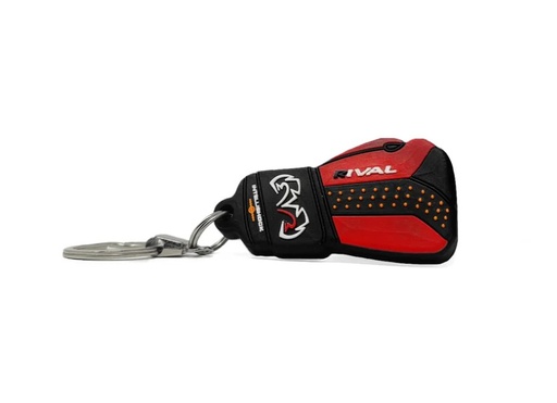 [RRKC-RB10-S-R] Rival Mini-Boxing Glove Keychain RB10, Black-Red
