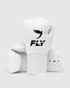 Fly Boxhandschuhe Halcyon Pro Fight mit Schnürung, Weiß