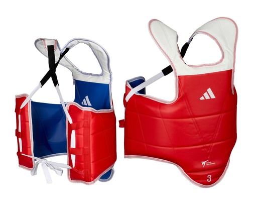 adidas Body Protector Taekwondo WT, Blue-Red