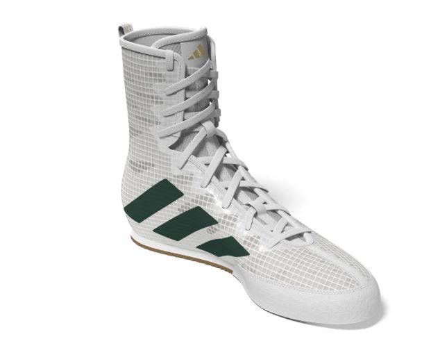 adidas Boxing Shoes Box Hog 4, White-Green