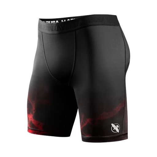 Hayabusa UFC Compression Shorts, Schwarz-Rot