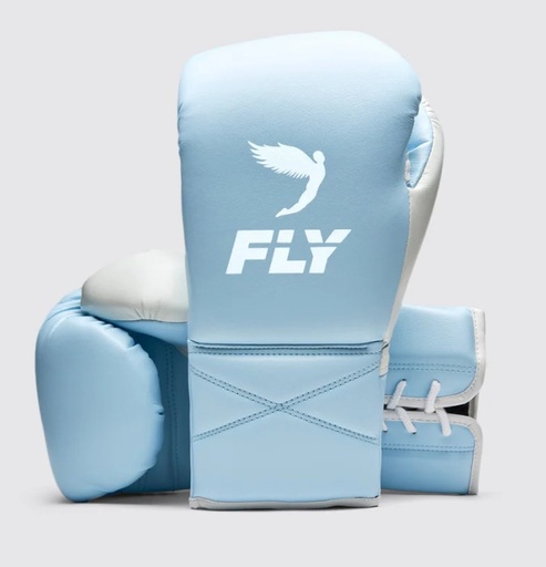 SALE Fly Boxhandschuhe Superlace Pro X 2, Hellblau-Weiss