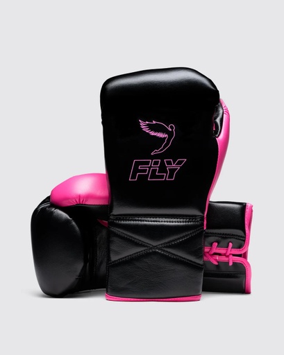 Fly Boxhandschuhe Superlace Pro X 2, Schwarz-Pink