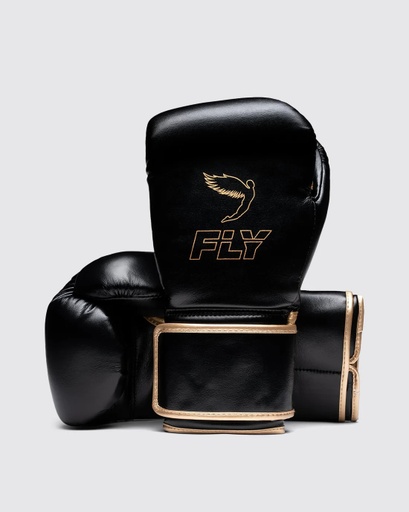 SALE Fly Boxhandschuhe Superloop Pro X 2, Schwarz-Gold