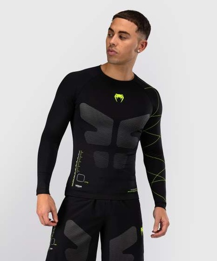 Venum Rash Guard Training Camp 4.0, Schwarz-Gün