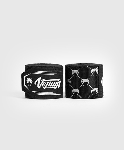 [VENUM-05401-108-S-4-5] Venum Boxbandagen 4,5m Monogram, Schwarz