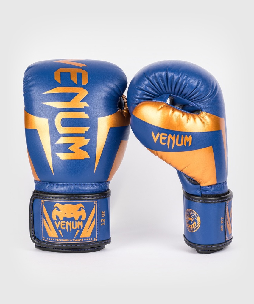 Venum Boxhandschuhe Elite, Blau-Gold