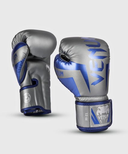 Venum Boxing Gloves Elite, Silver-Blue