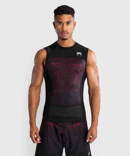 Venum Rash Guard G-Fit Air Ärmellos, Schwarz-Rot