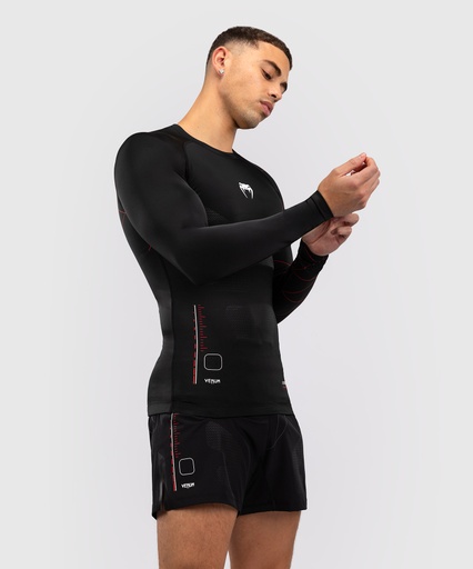Venum Rash Guard Tactical XT, Black-Burgundy Red-Gold